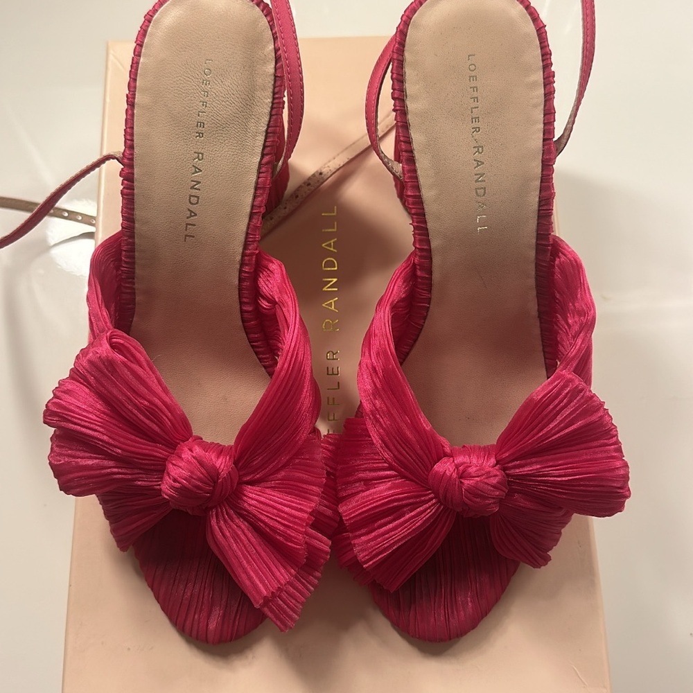 Loeffler Randall Fuchsia Bow Heels